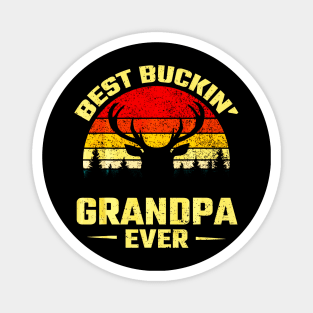 Best Buckin Grandpa Ever Deer Hunting Magnet